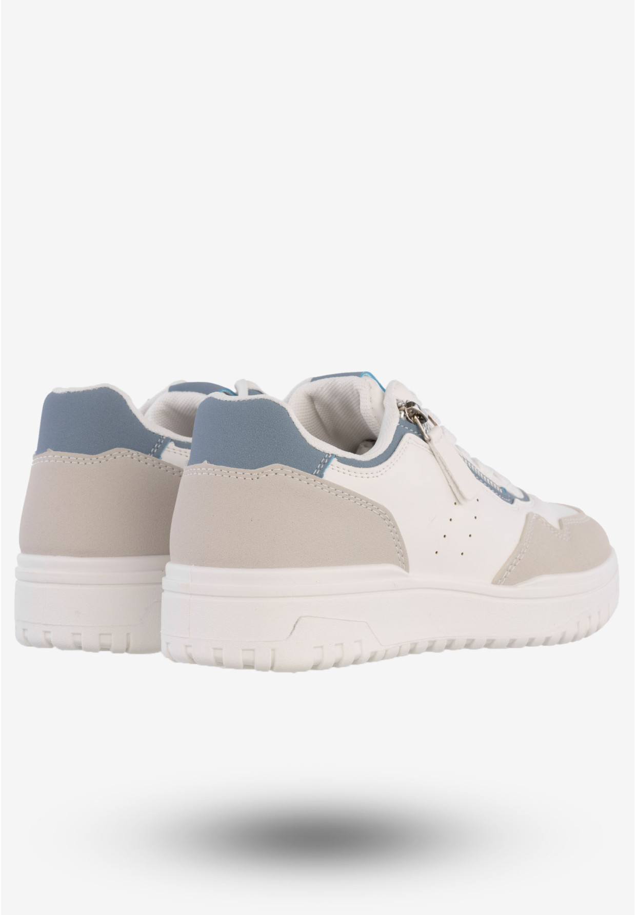 Sneakersy Damskie Ekoskóra Buty Sportowe McBraun Białe PL23233