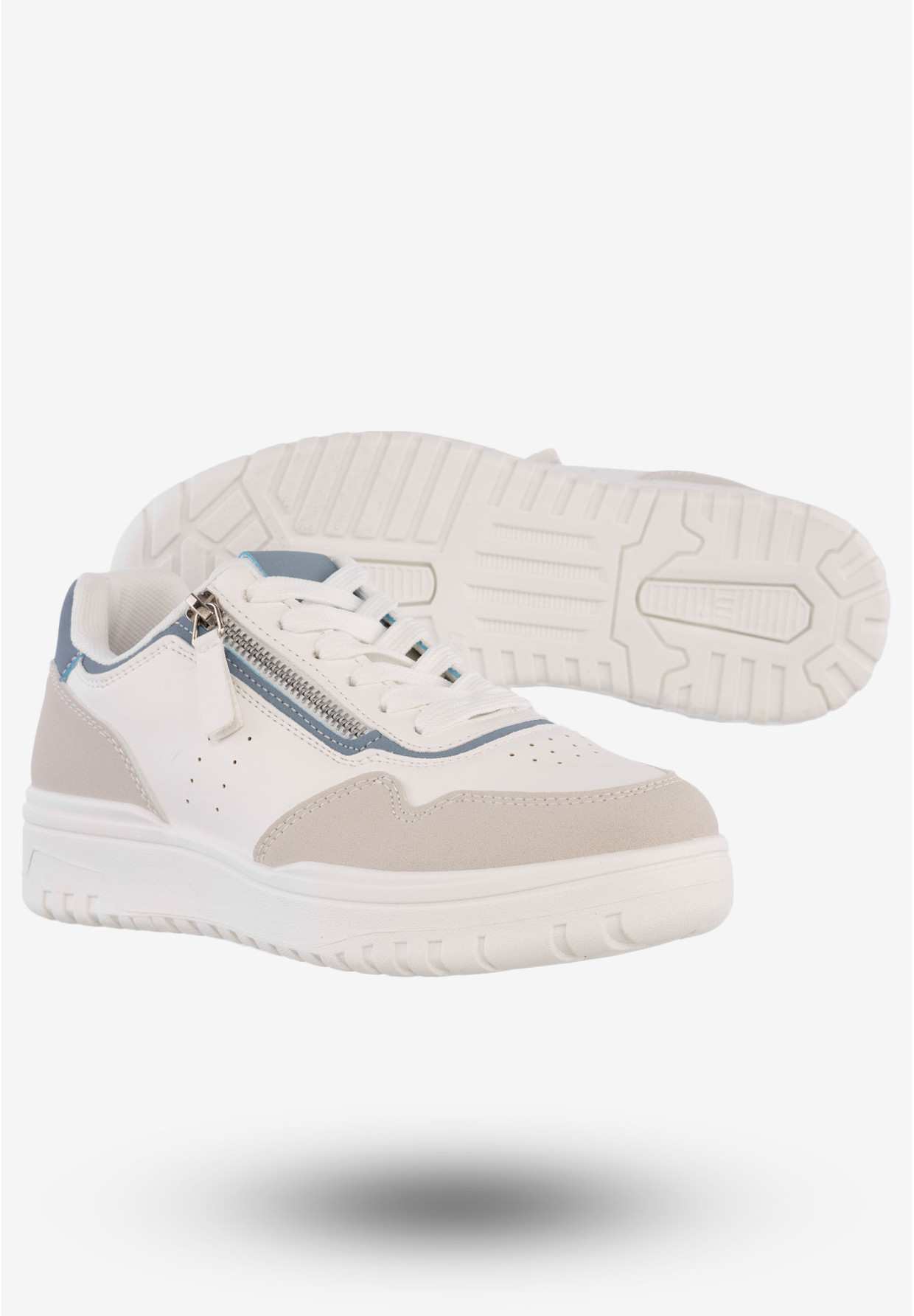 Sneakersy Damskie Ekoskóra Buty Sportowe McBraun Białe PL23233
