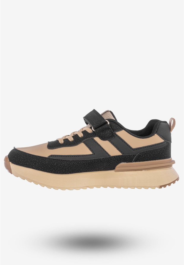 Sneakersy Dziecięce Buty Sportowe Wygodne Clibee Czarne EC300