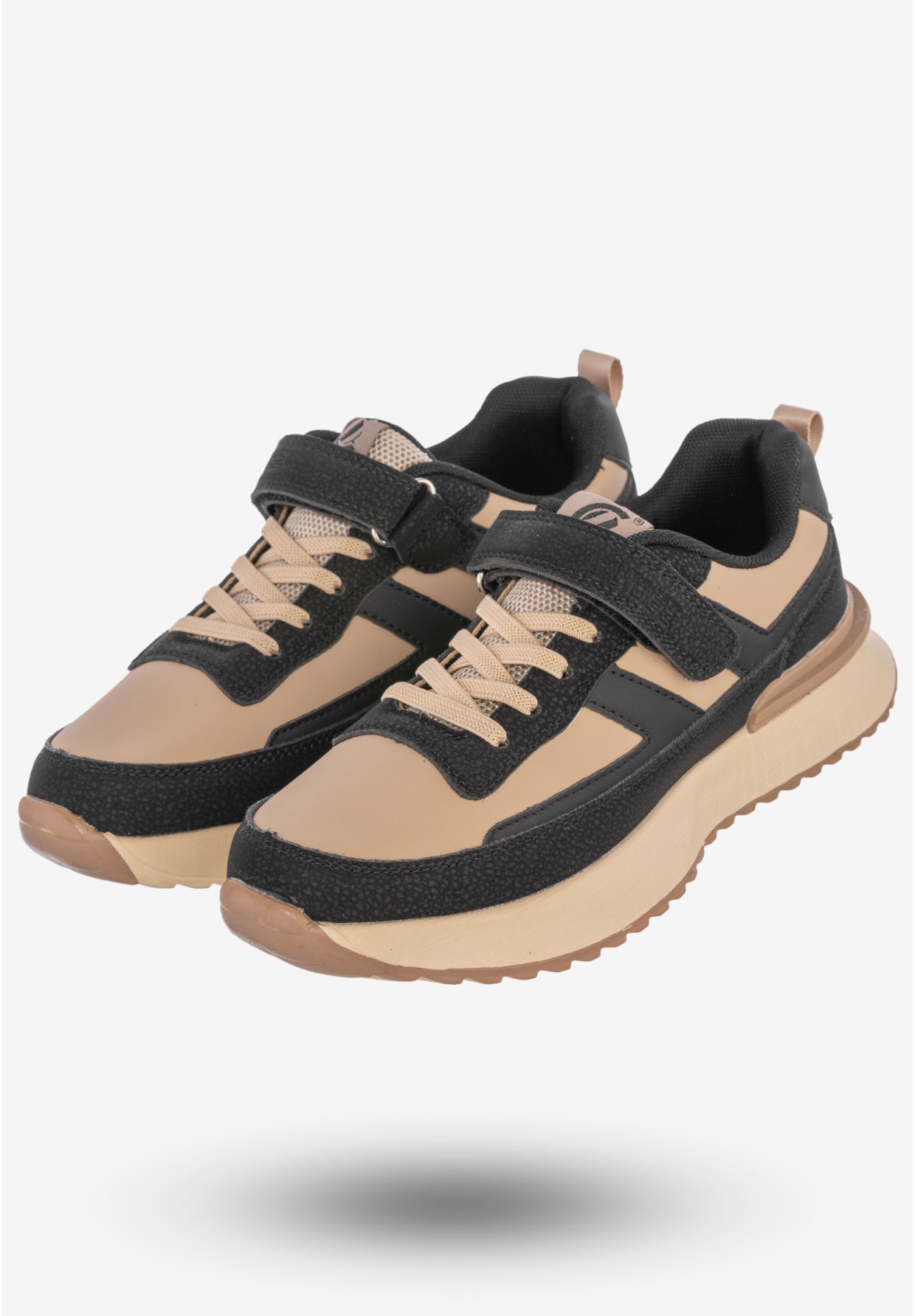 Sneakersy Dziecięce Buty Sportowe Wygodne Clibee Czarne EC300