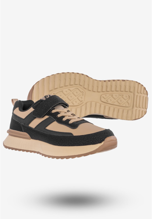 Sneakersy Dziecięce Buty Sportowe Wygodne Clibee Czarne EC300