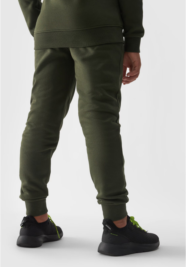 Spodnie Chłopięce 4F Joggery Sportowe Khaki 4FJWMM00TTROM0811