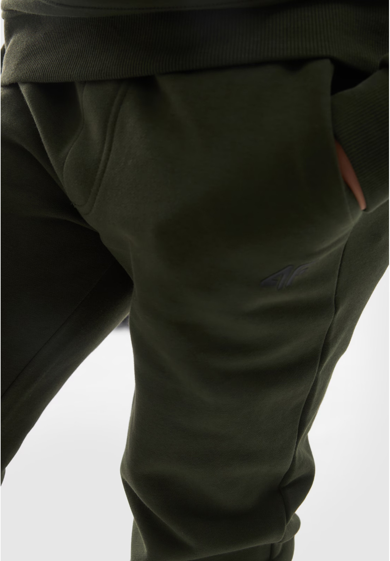 Spodnie Chłopięce 4F Joggery Sportowe Khaki 4FJWMM00TTROM0811