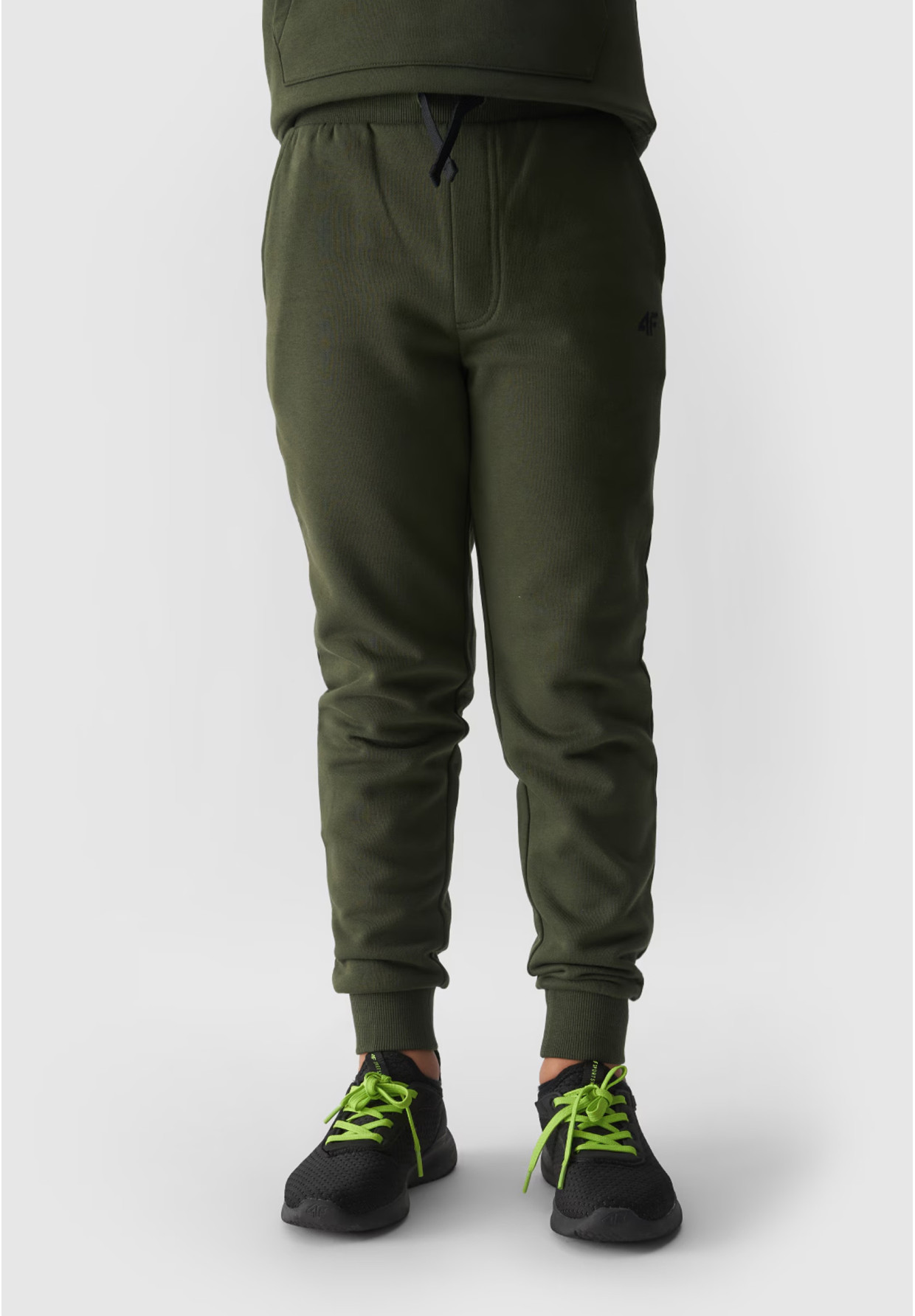 Spodnie Chłopięce 4F Joggery Sportowe Khaki 4FJWMM00TTROM0811