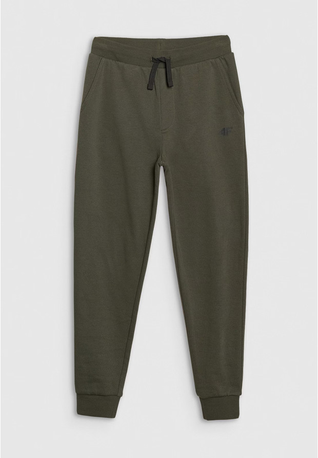 Spodnie Chłopięce 4F Joggery Sportowe Khaki 4FJWMM00TTROM0811