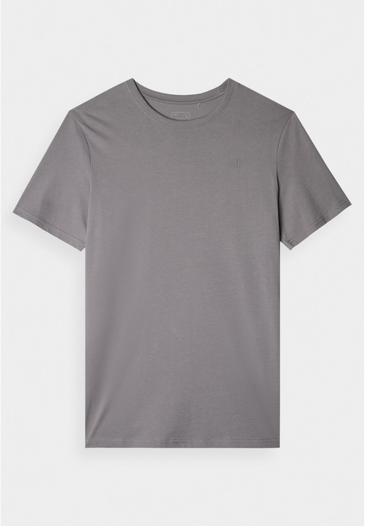 Koszulka Męska 4F Sportowy T-shirt Szary Regular 4FWMM00TTSHM1843