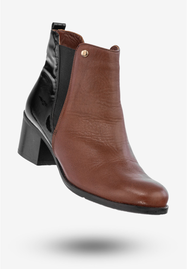 Botki Damskie Skórzane Buty...