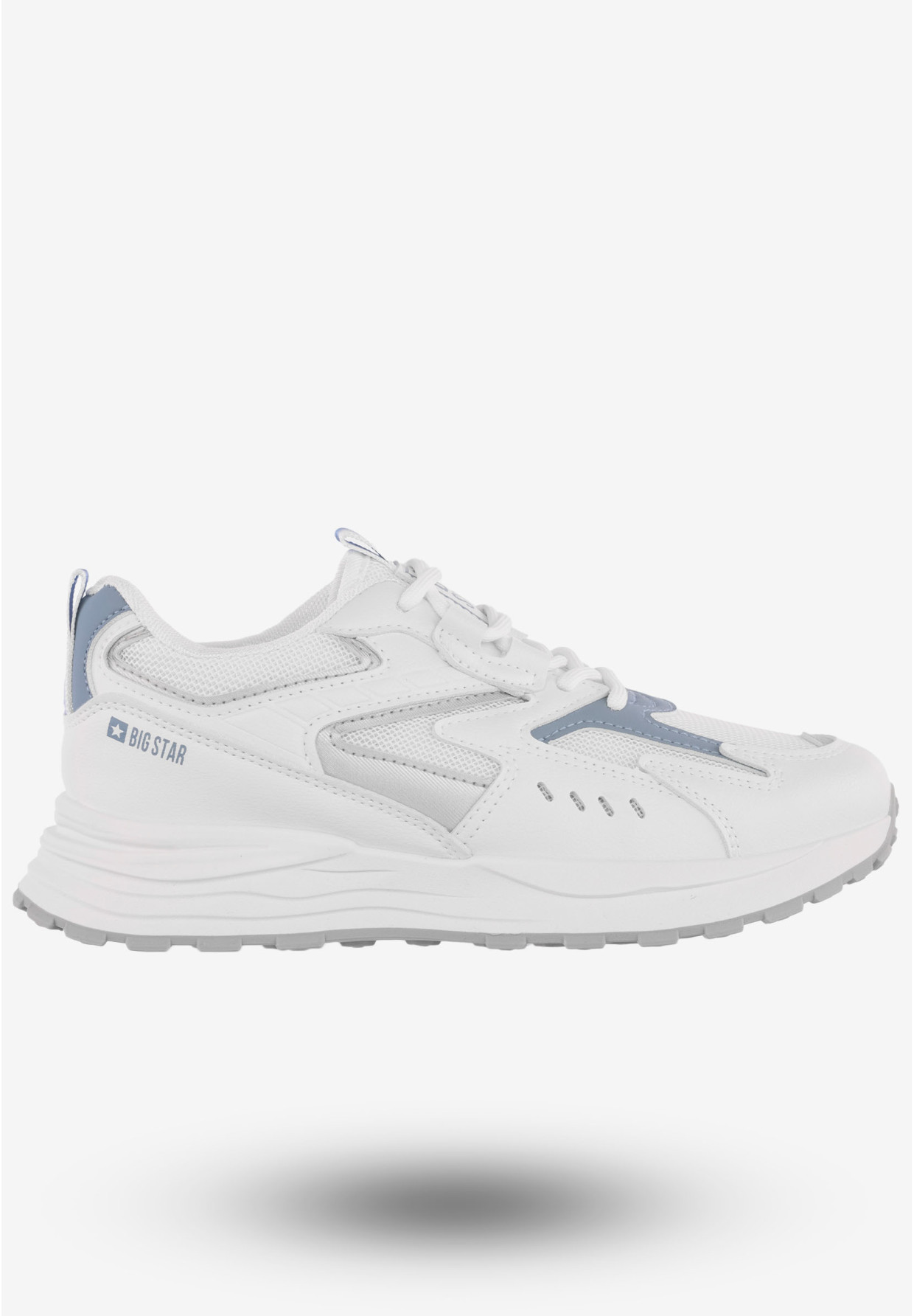 Sneakersy Damskie Ekoskóra Buty Sportowe Big Star Białe NN274A094