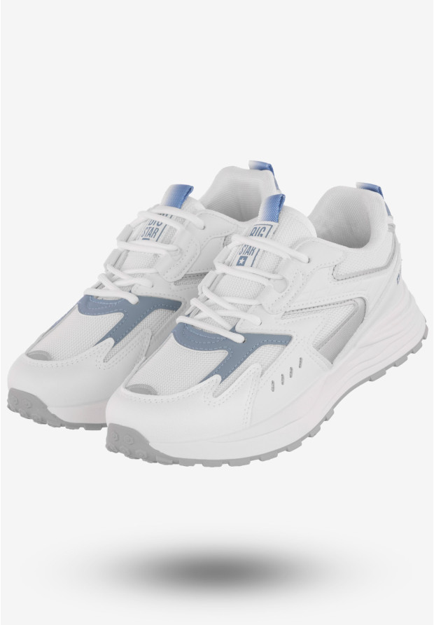 Sneakersy Damskie Ekoskóra Buty Sportowe Big Star Białe NN274A094