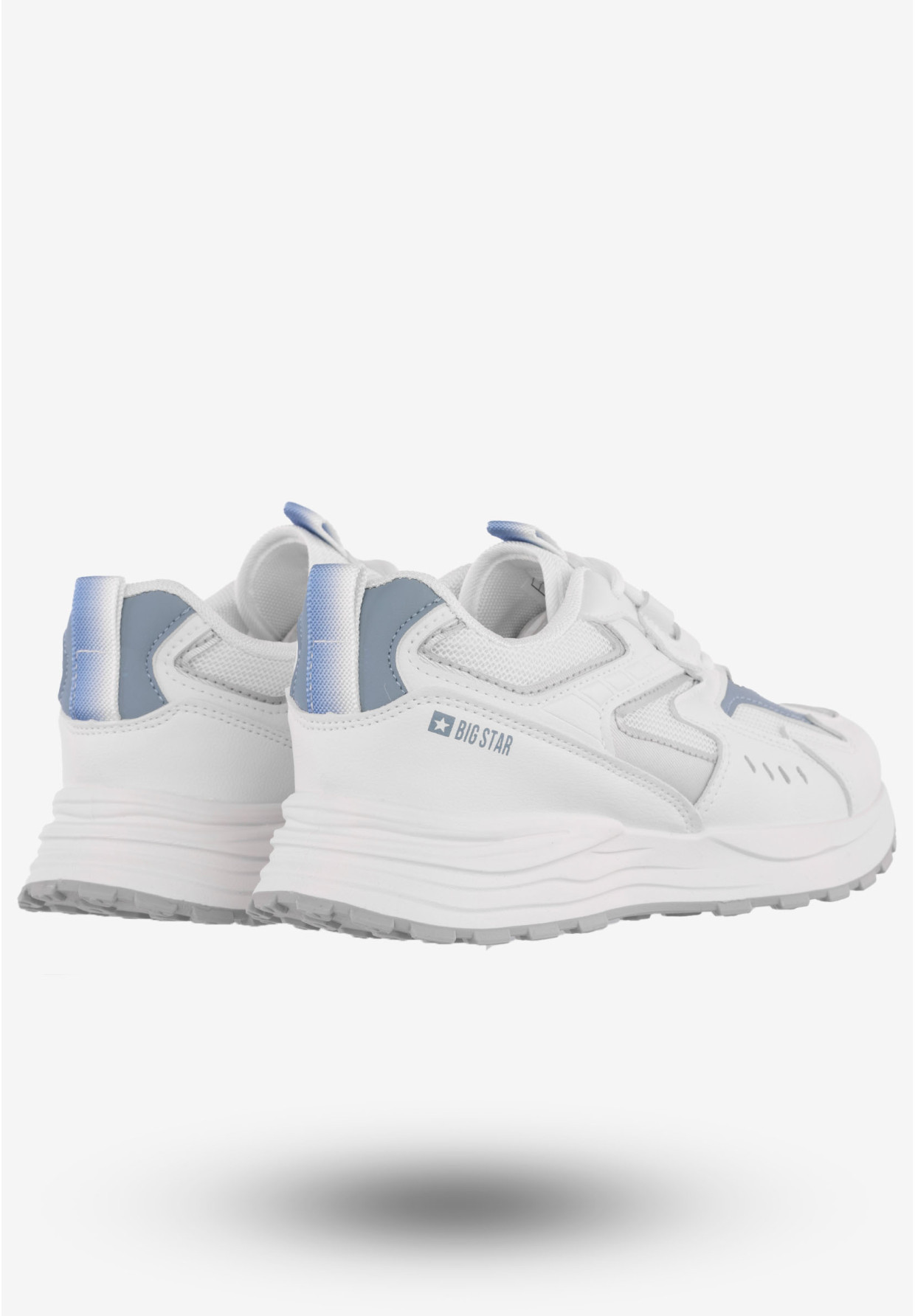 Sneakersy Damskie Ekoskóra Buty Sportowe Big Star Białe NN274A094