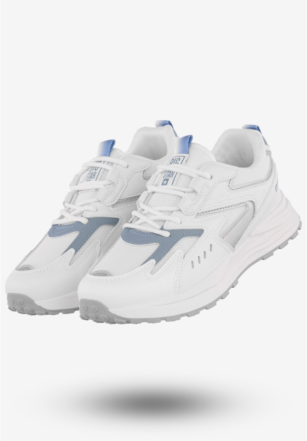 Sneakersy Damskie Ekoskóra Buty Sportowe Big Star Białe NN274A094