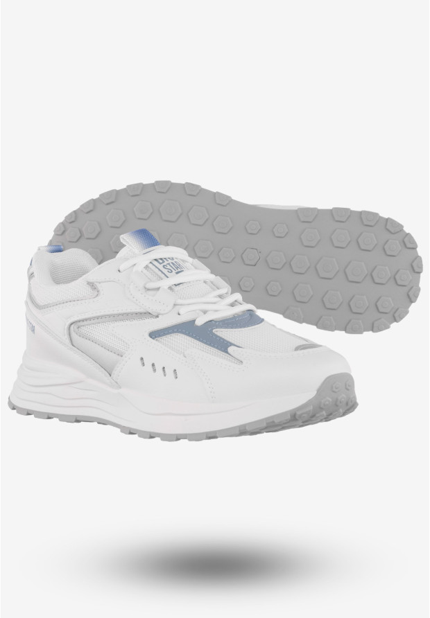 Sneakersy Damskie Ekoskóra Buty Sportowe Big Star Białe NN274A094