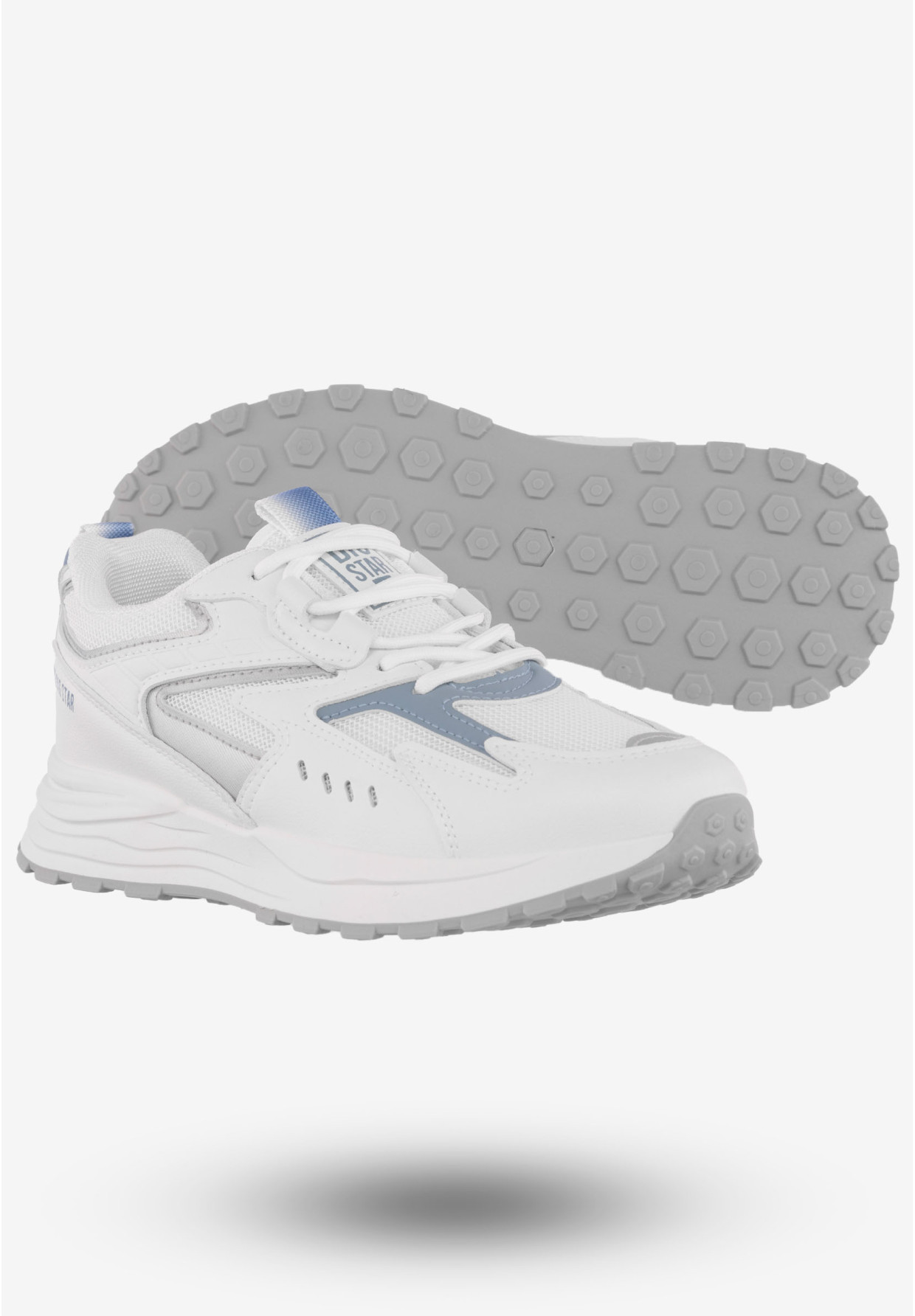 Sneakersy Damskie Ekoskóra Buty Sportowe Big Star Białe NN274A094