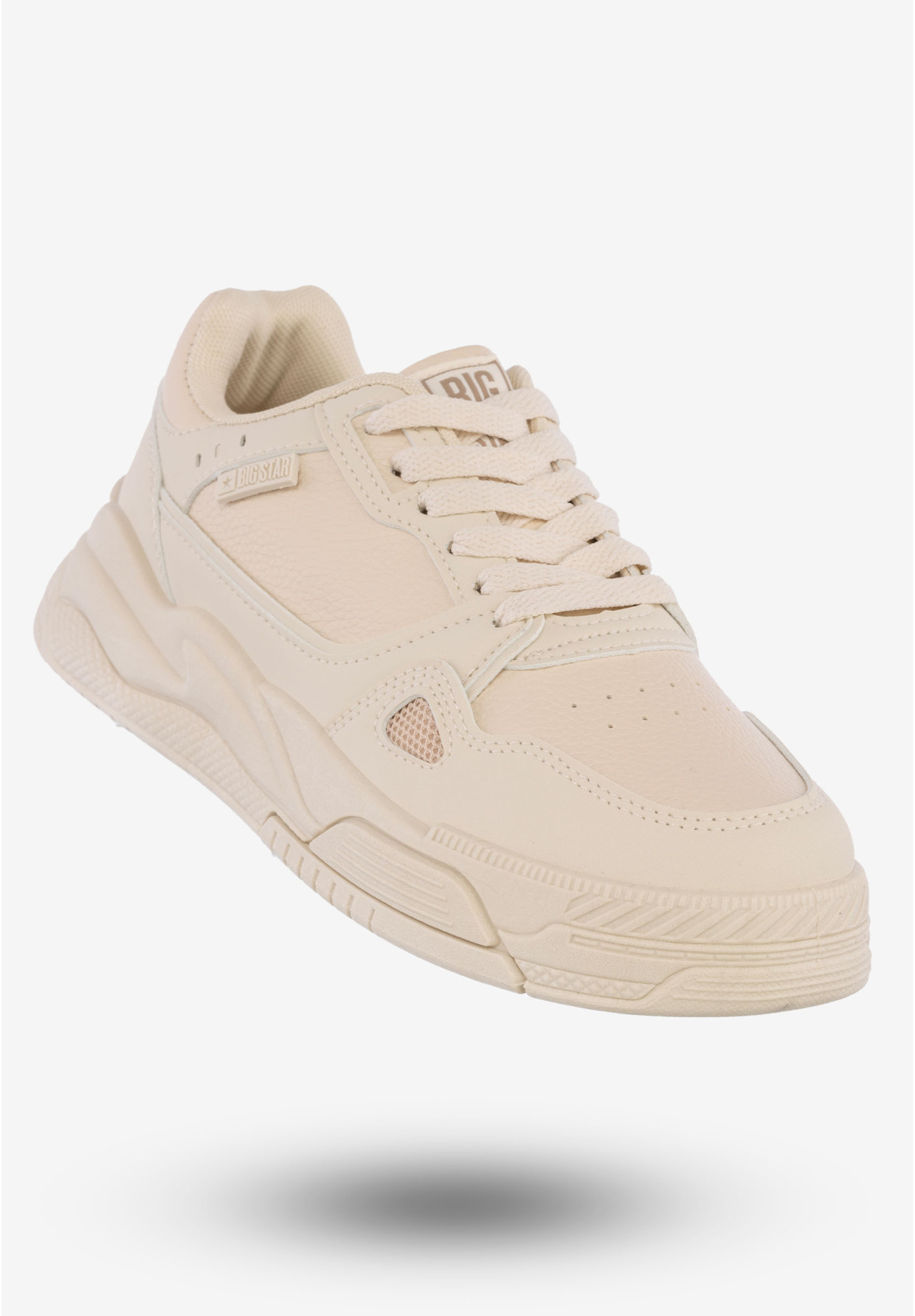 Sneakersy Damskie Ekoskóra Buty Sportowe Big Star Beżowe NN274668