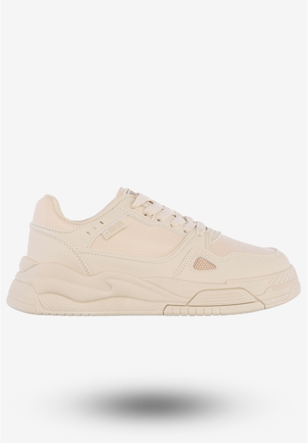 Sneakersy Damskie Ekoskóra Buty Sportowe Big Star Beżowe NN274668