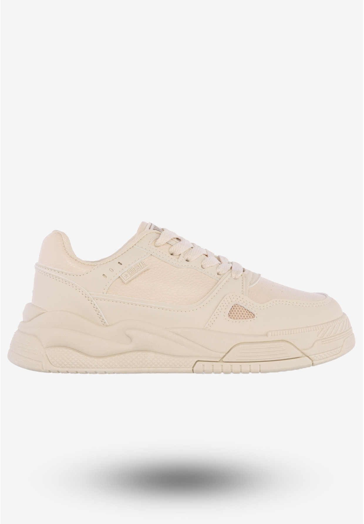 Sneakersy Damskie Ekoskóra Buty Sportowe Big Star Beżowe NN274668