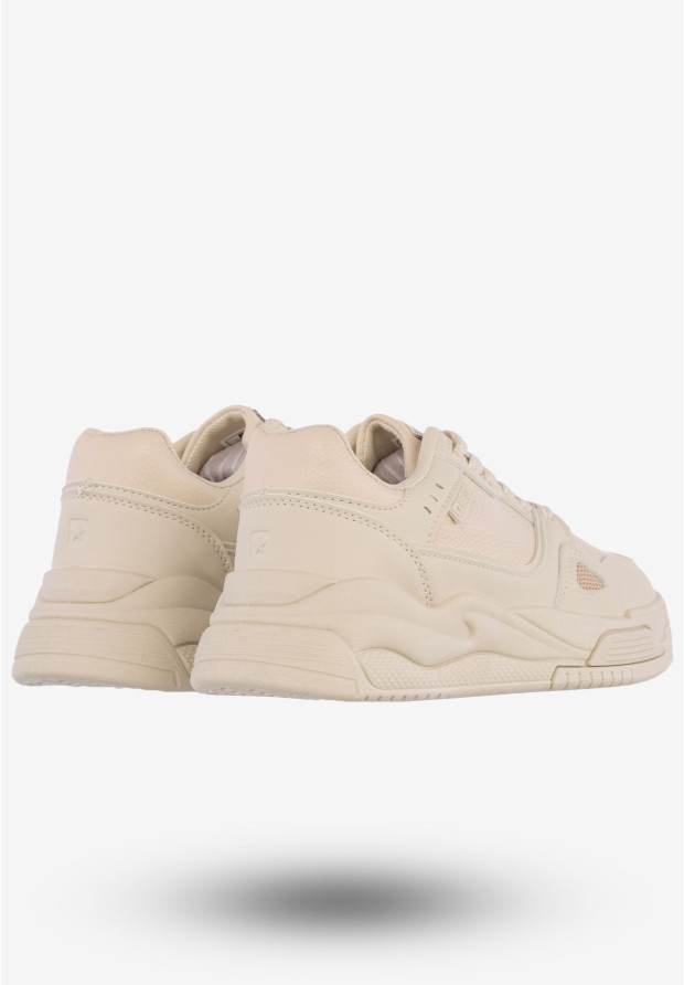Sneakersy Damskie Ekoskóra Buty Sportowe Big Star Beżowe NN274668
