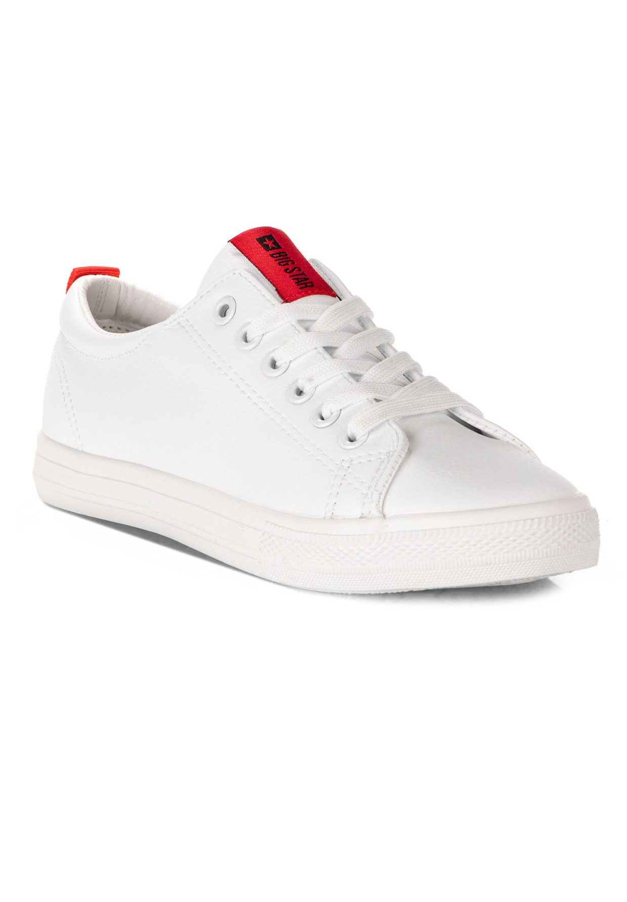 Trampki Damskie BIG STAR SHOES Białe Eko Skóra DD274685