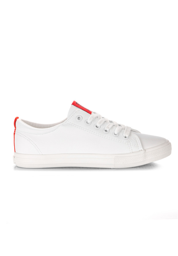 Trampki Damskie BIG STAR SHOES Białe Eko Skóra DD274685