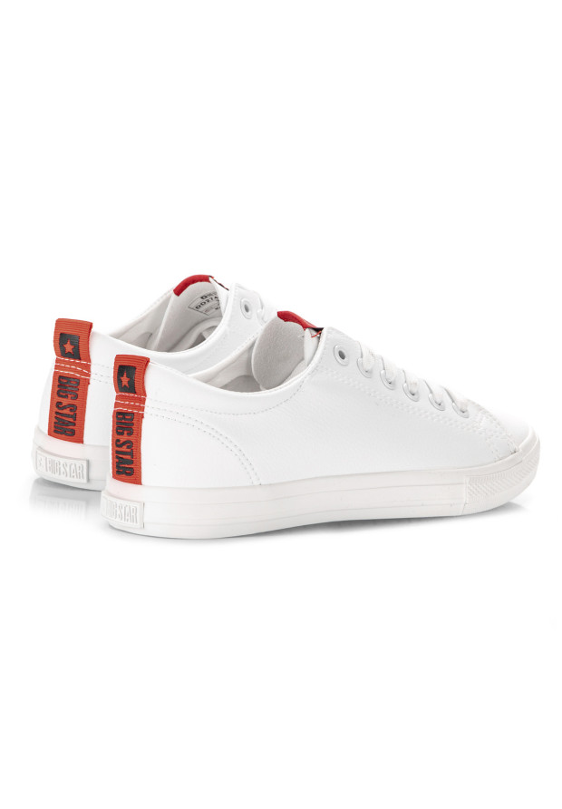 Trampki Damskie BIG STAR SHOES Białe Eko Skóra DD274685