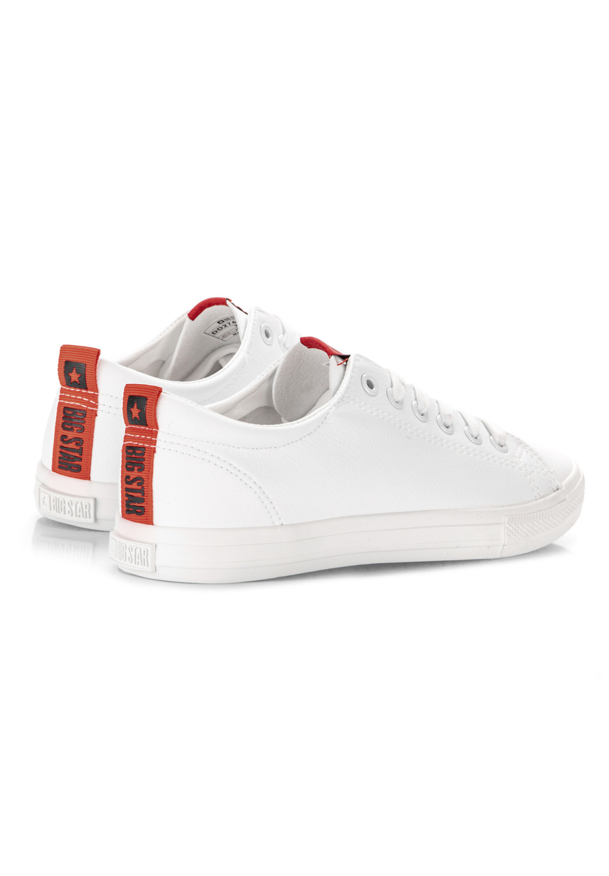 Trampki Damskie BIG STAR SHOES Białe Eko Skóra DD274685