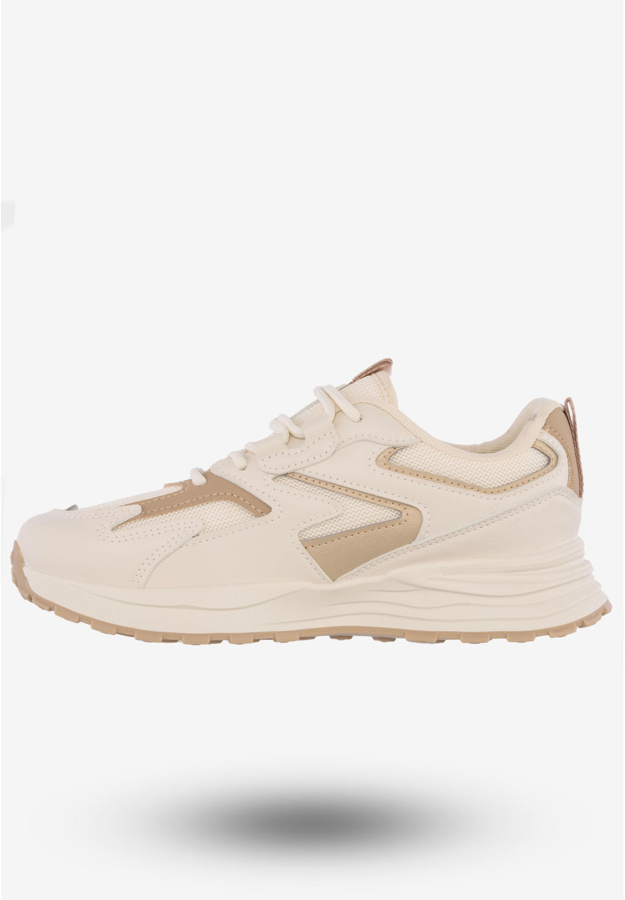 Sneakersy Damskie Ekoskóra Buty Sportowe Big Star Beżowe NN274A096