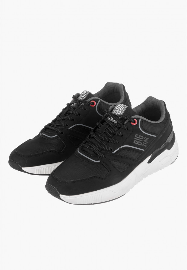 Buty Sportowe Męskie Big Star Czarne JJ174278