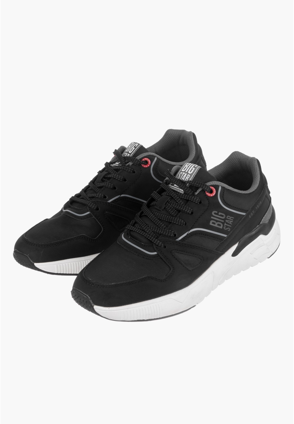 Buty Sportowe Męskie Big Star Czarne JJ174278