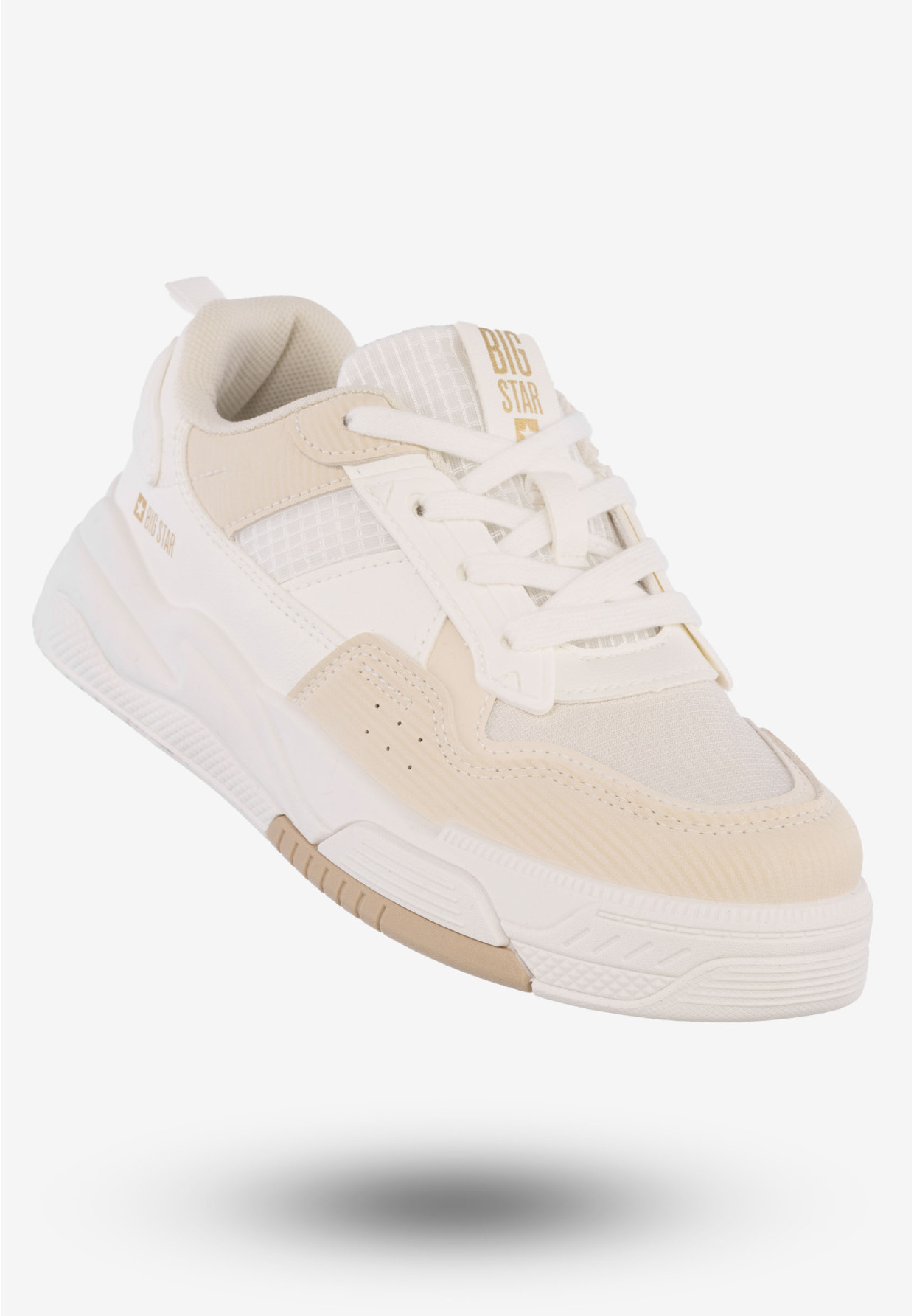 Sneakersy Damskie Buty Sportowe Big Star Beżowe OO274A155