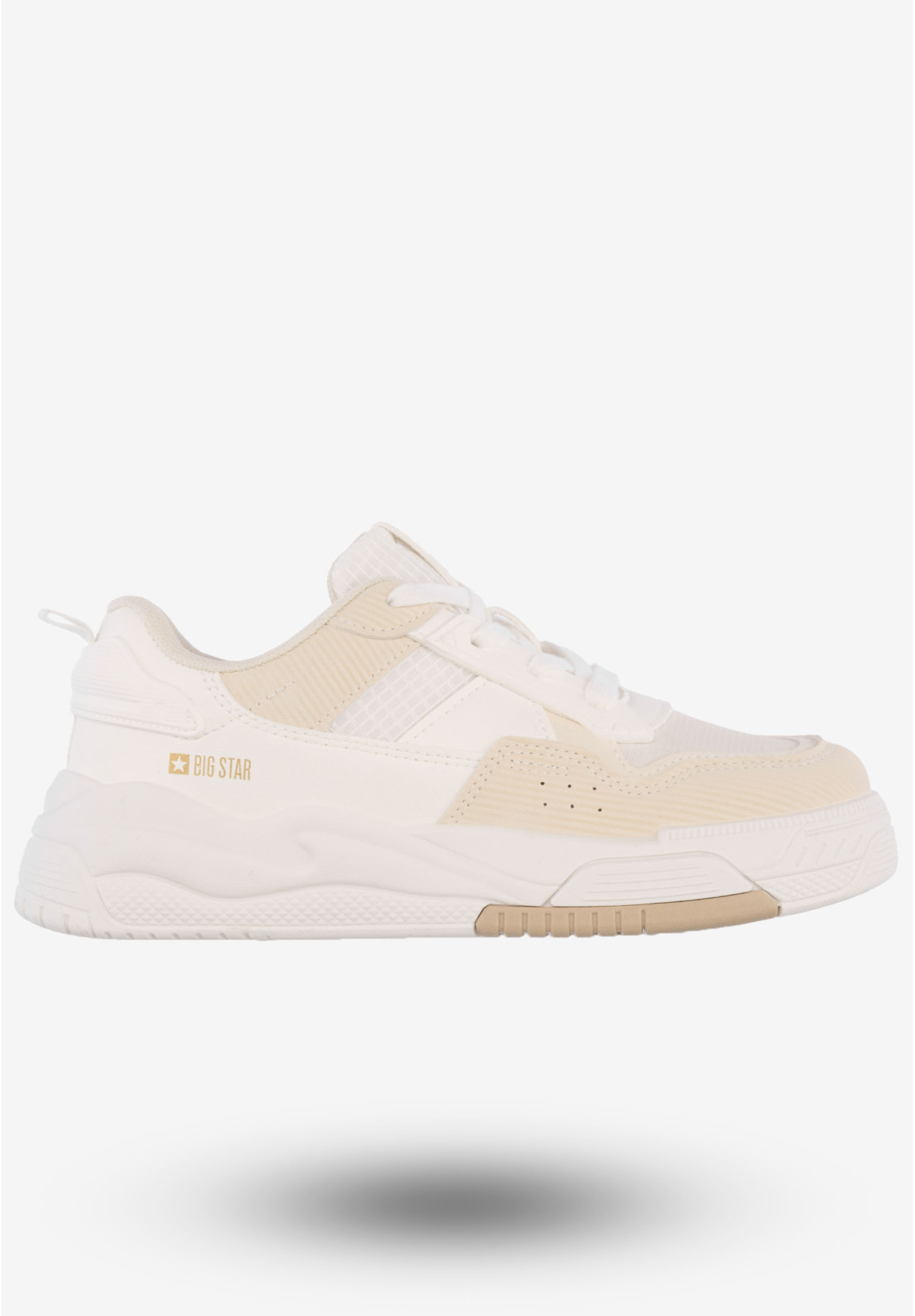 Sneakersy Damskie Buty Sportowe Big Star Beżowe OO274A155