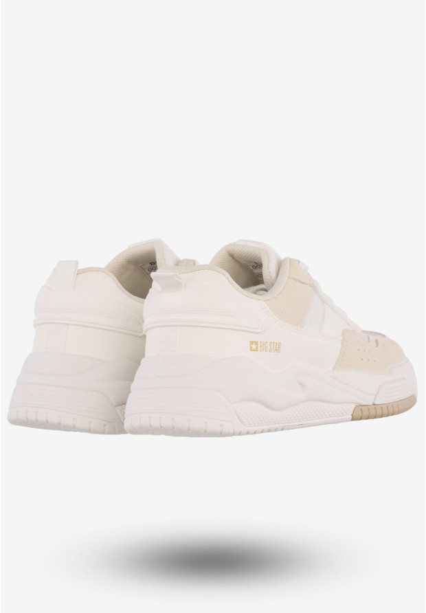 Sneakersy Damskie Buty Sportowe Big Star Beżowe OO274A155