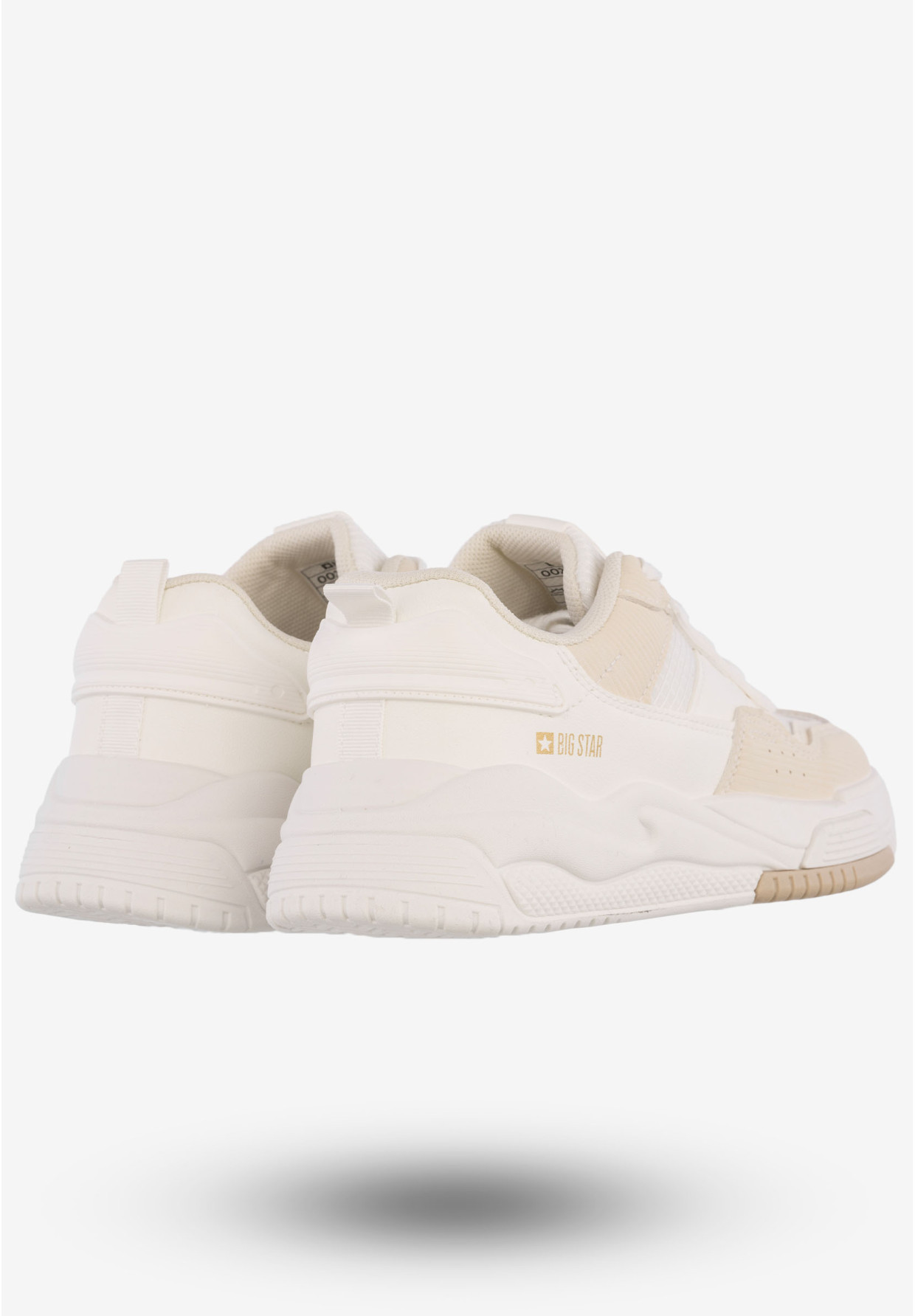 Sneakersy Damskie Buty Sportowe Big Star Beżowe OO274A155