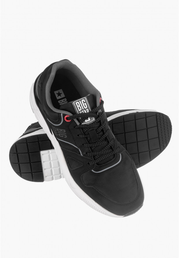 Buty Sportowe Męskie Big Star Czarne JJ174278