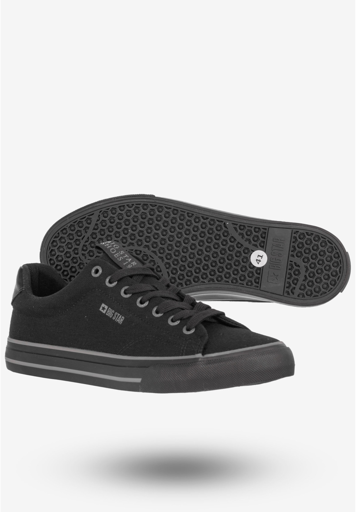 Trampki Męskie Buty Sportowe Tenisówki BIG STAR Czarne NN174018