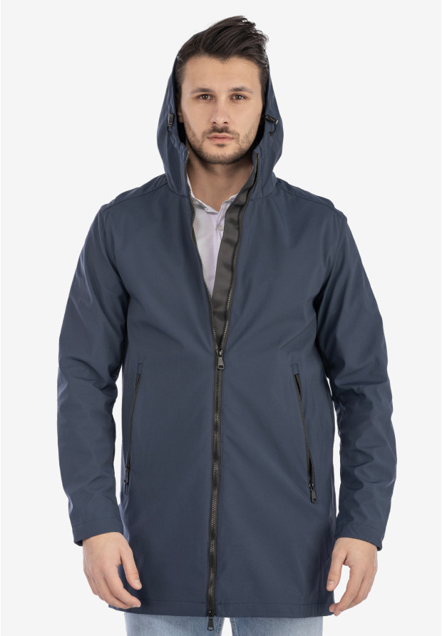 Kurtka Męska Przejściowa Softshell Granatowa Frilivin DL079-3