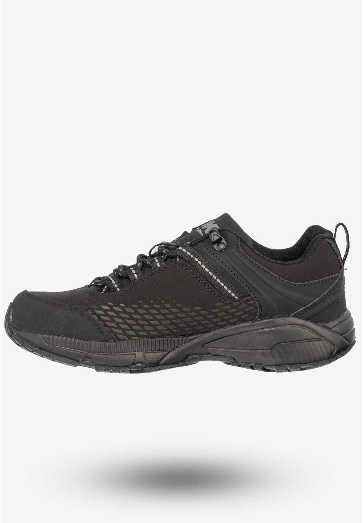 Trekkingi Damskie Ekoskóra Buty Sportowe DK Czarne Aqua Soft Shell