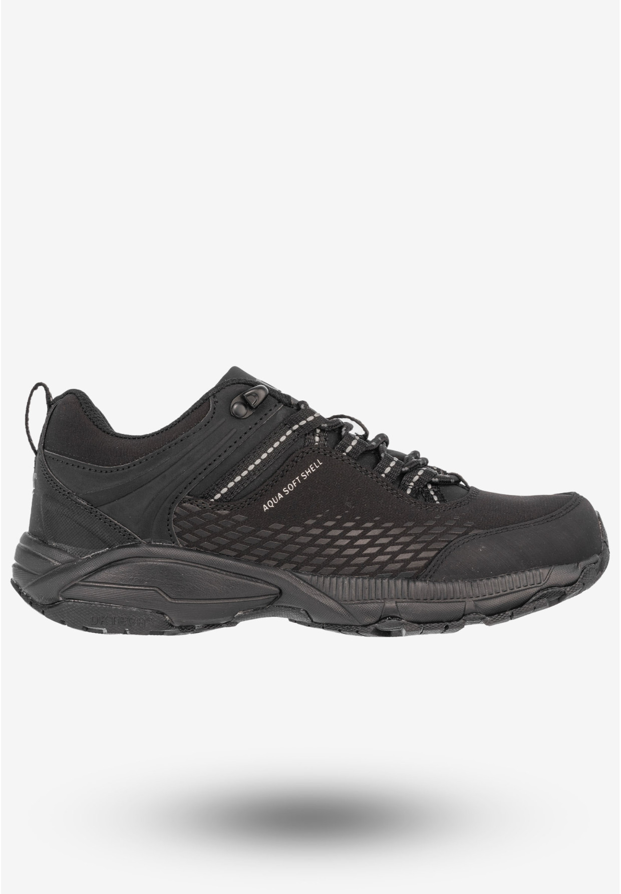 Trekkingi Damskie Ekoskóra Buty Sportowe DK Czarne Aqua Soft Shell