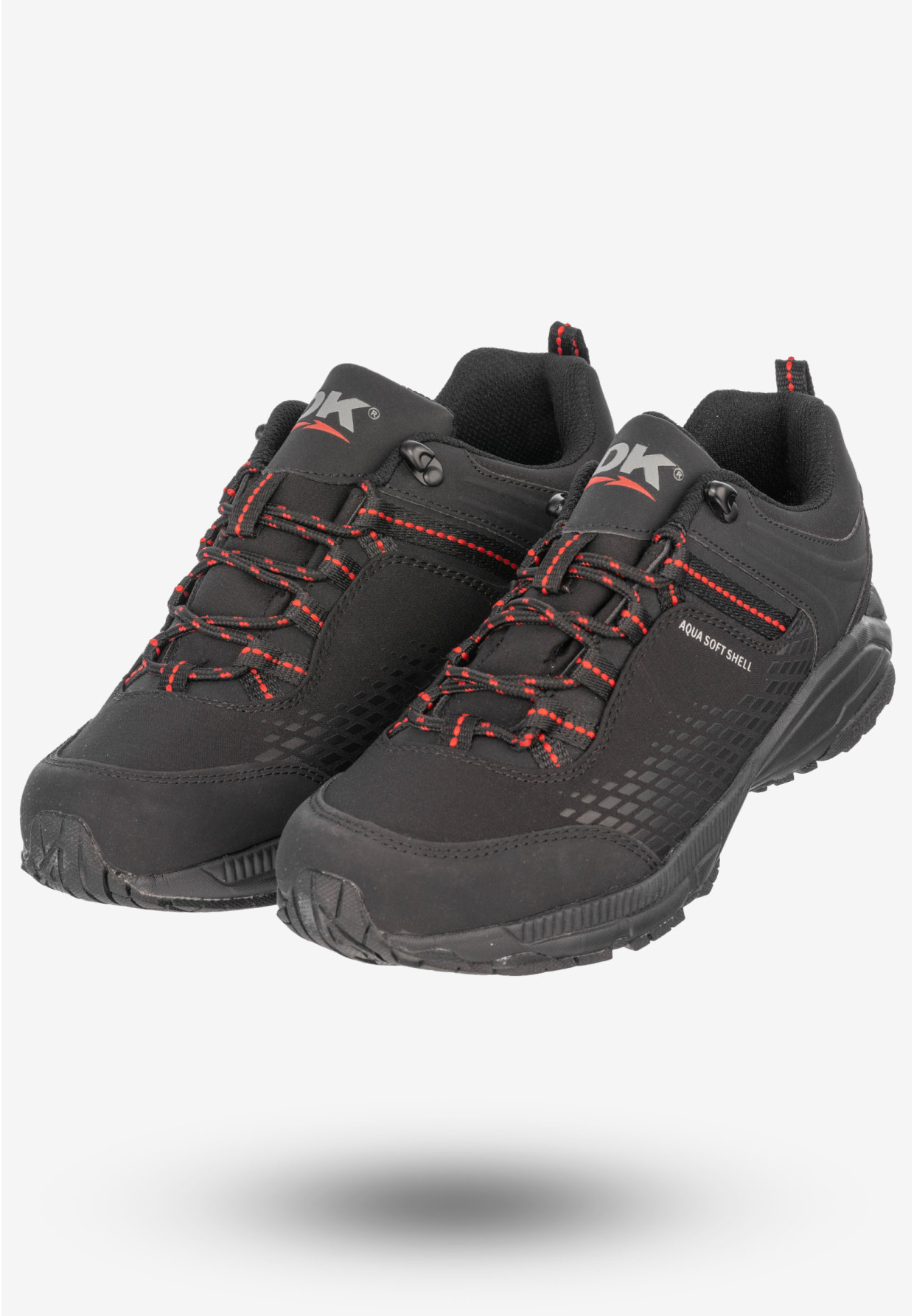 Trekkingi Męskie Buty Sportowe Aqua Soft Shell DK Czarne Prince