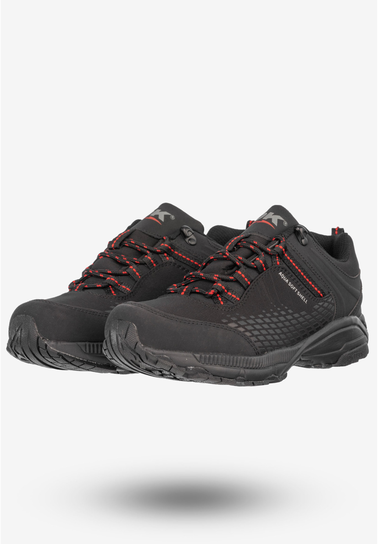 Trekkingi Męskie Buty Sportowe Aqua Soft Shell DK Czarne Prince