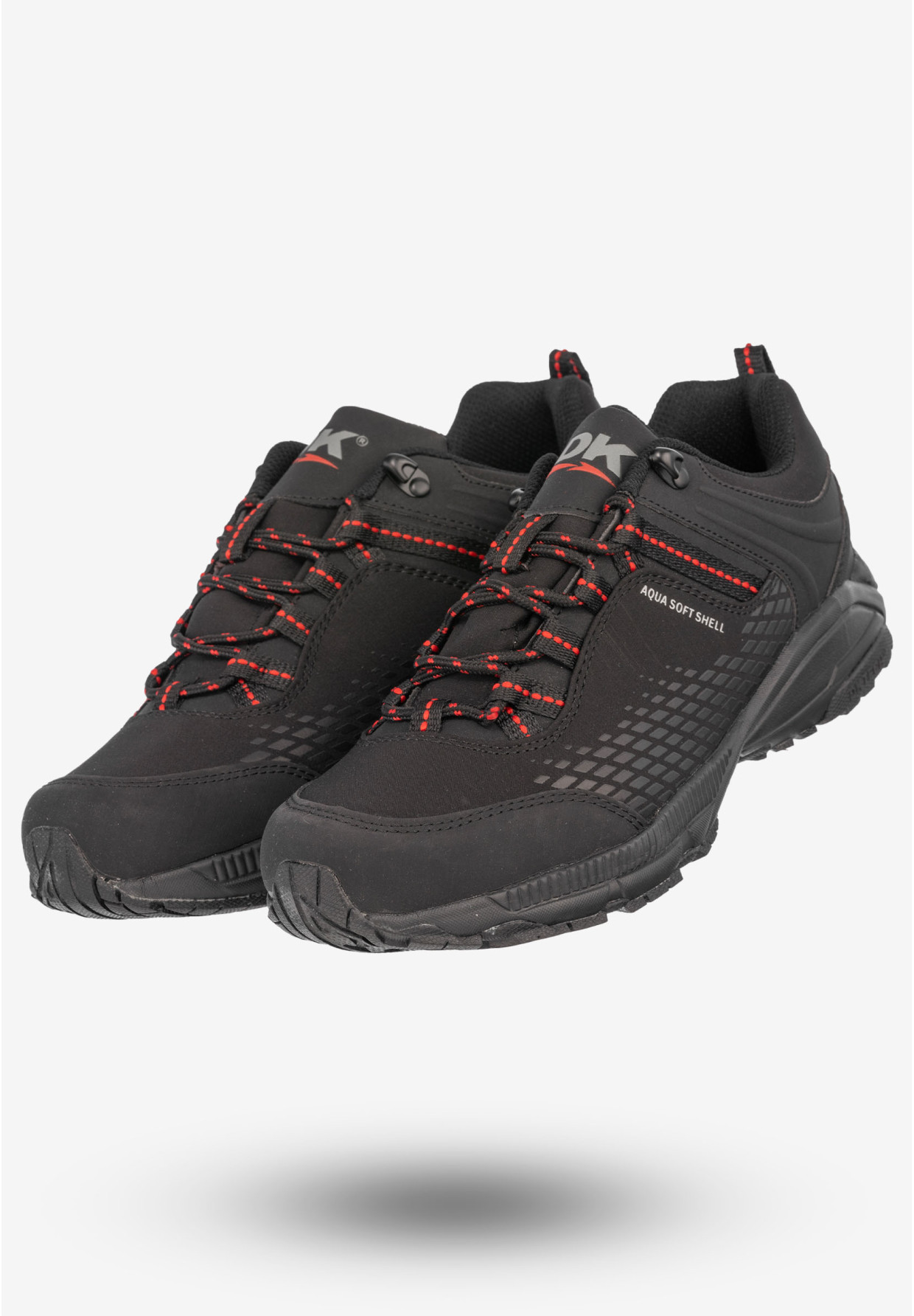Trekkingi Męskie Buty Sportowe Aqua Soft Shell DK Czarne Prince