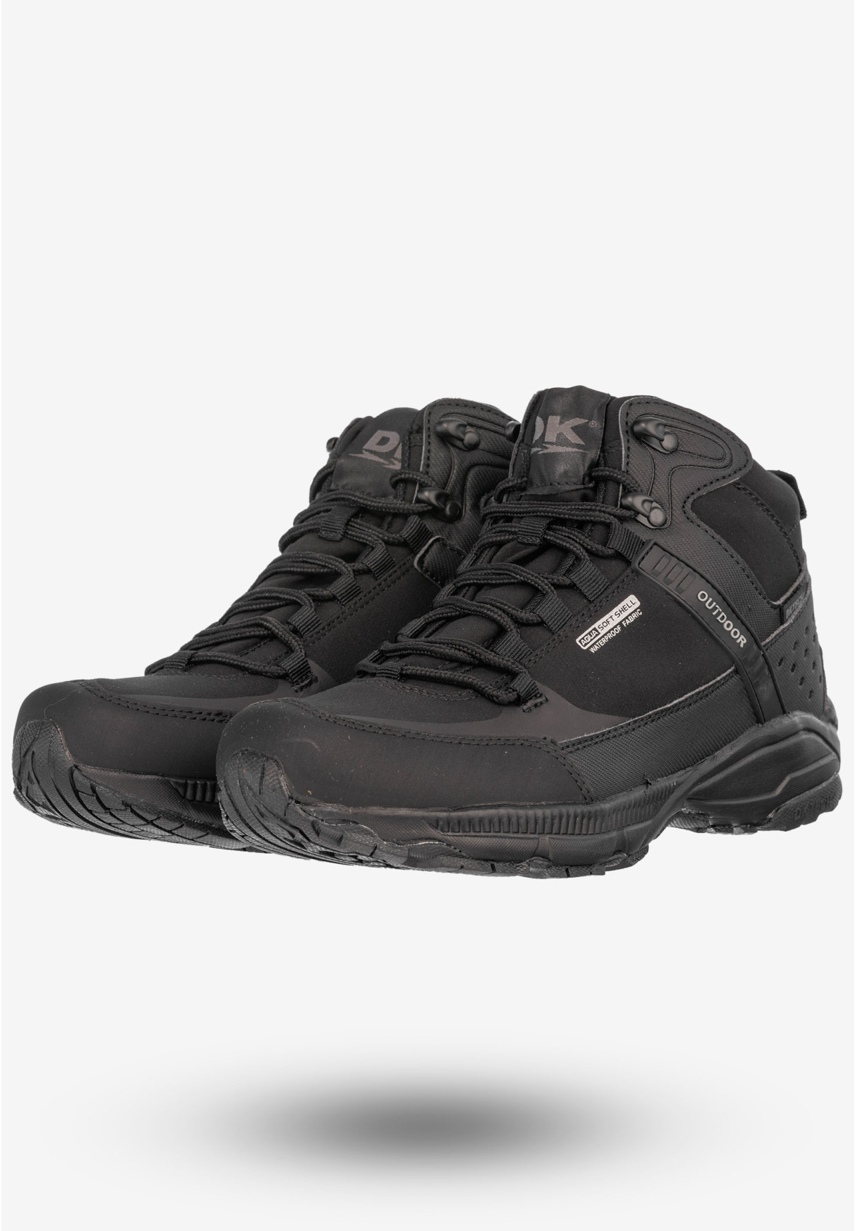 Trekkingi Męskie Buty Sportowe Wysokie Outdoor DK Czarne Predator High