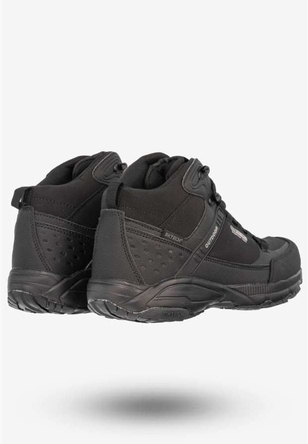 Trekkingi Męskie Buty Sportowe Wysokie Outdoor DK Czarne Predator High