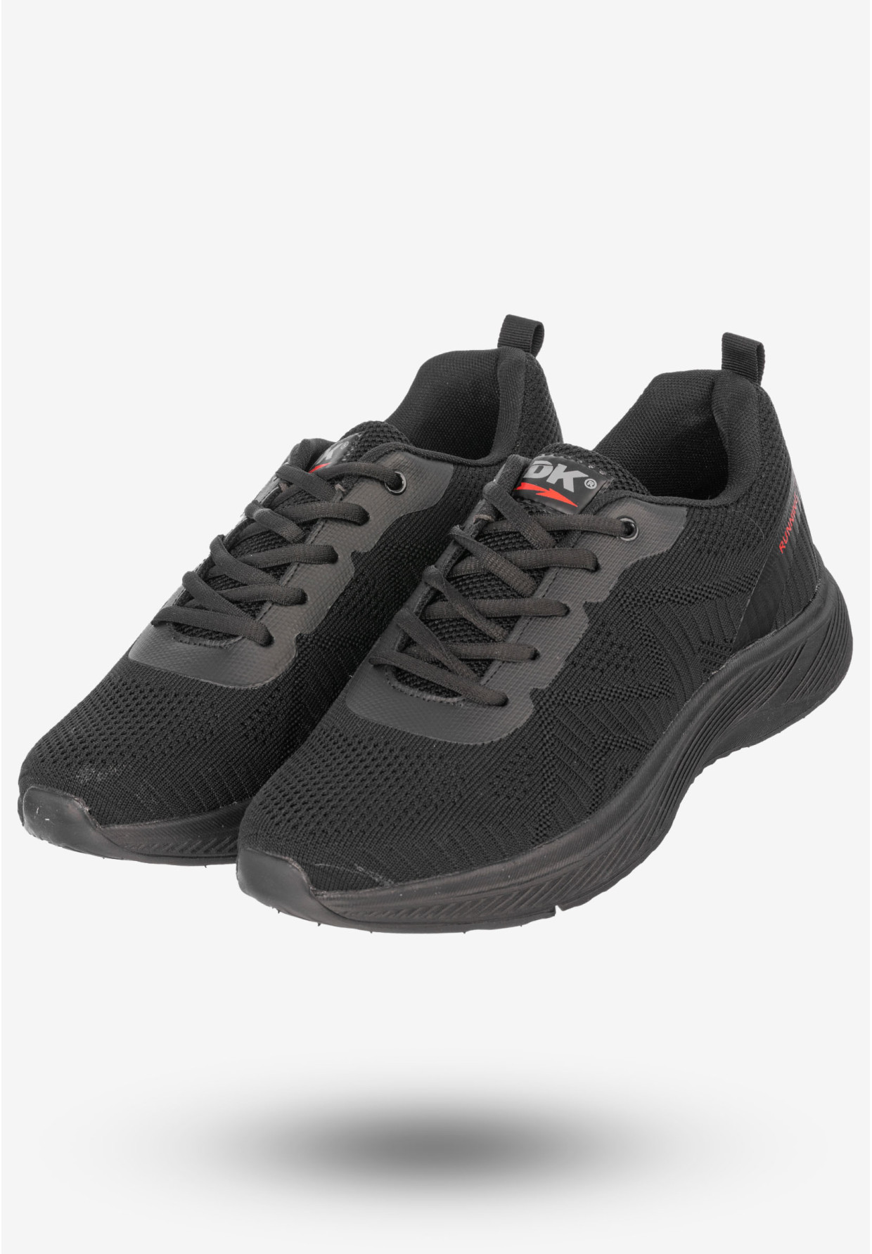 Sneakersy Męskie Buty Sportowe Do Biegania DK Czarne Brain-2
