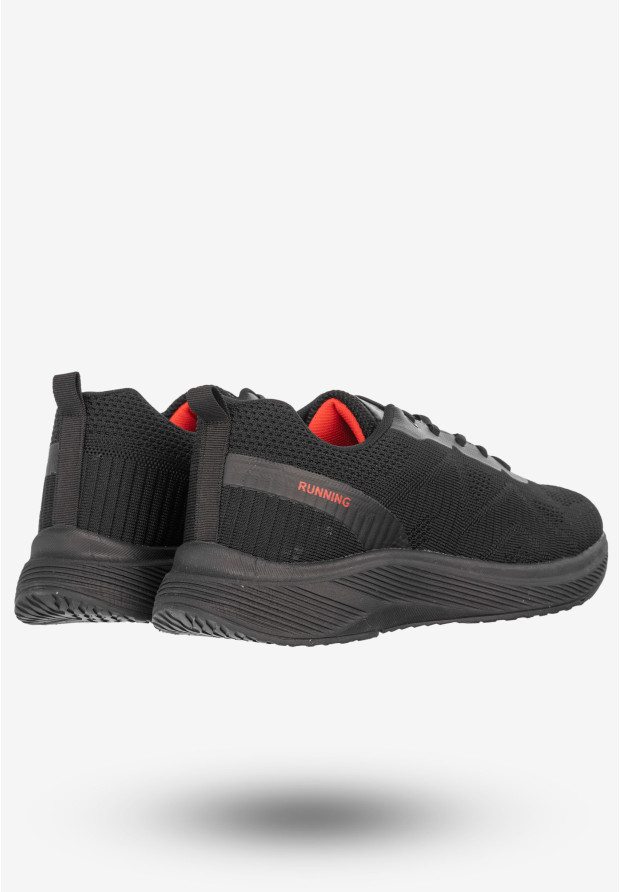 Sneakersy Męskie Buty Sportowe Do Biegania DK Czarne Brain-2