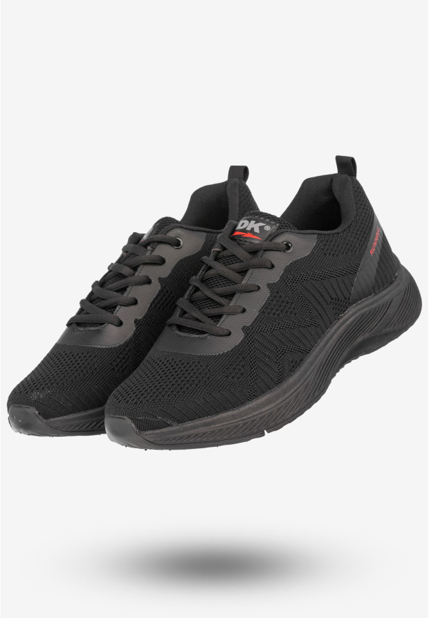 Sneakersy Męskie Buty Sportowe Do Biegania DK Czarne Brain-2