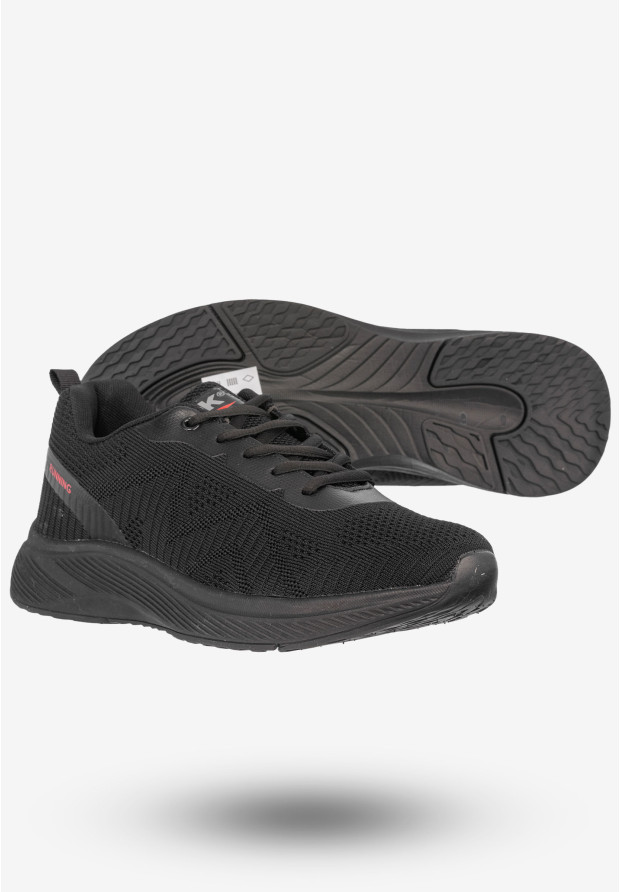 Sneakersy Męskie Buty Sportowe Do Biegania DK Czarne Brain-2