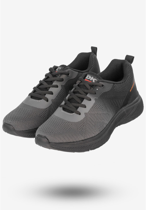 Sneakersy Męskie Buty Sportowe Do Biegania DK Szare Brain-2