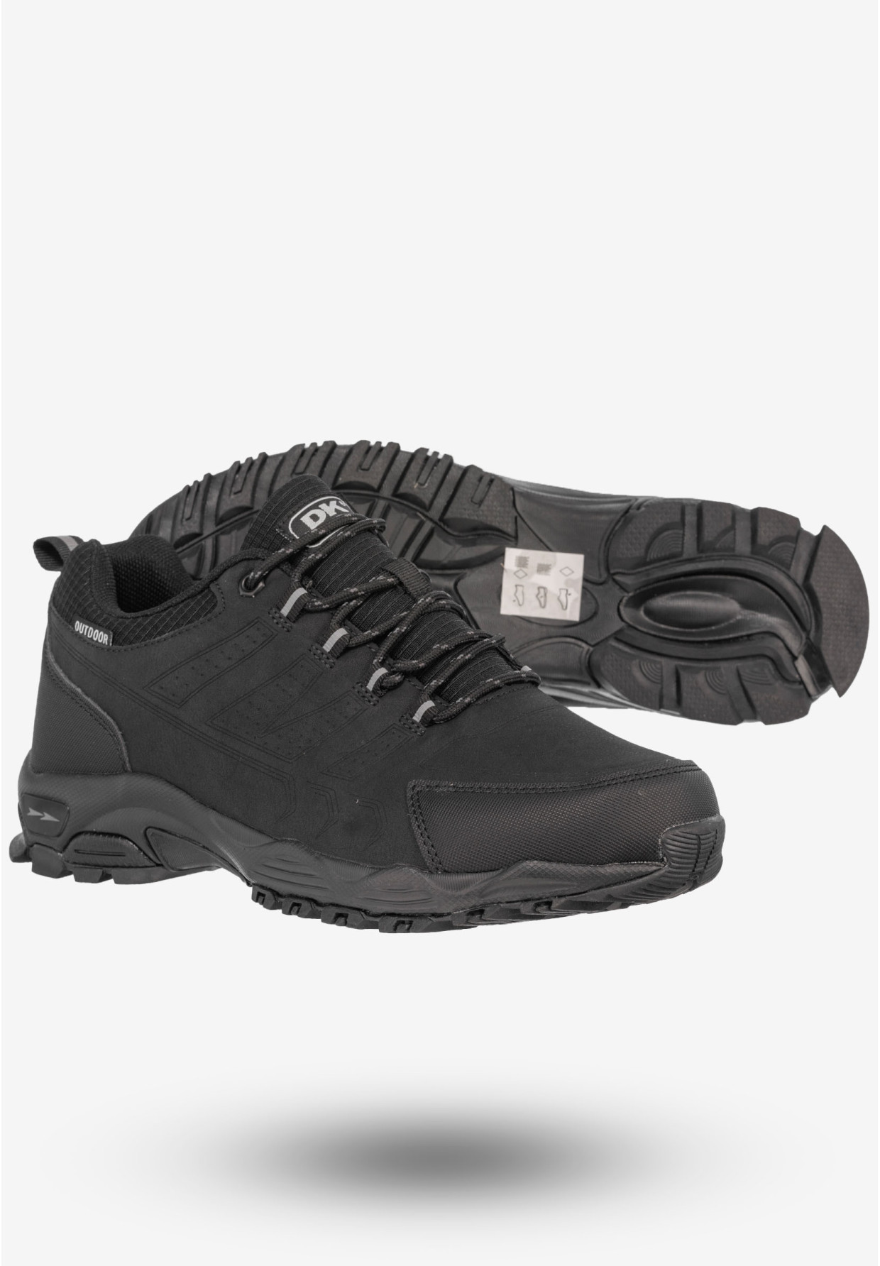 Trekkingi Męskie Buty Sportowe Outdoor DK Czarne Nebul