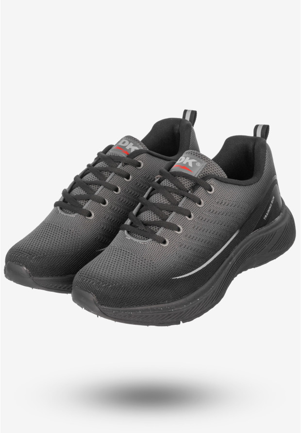 Sneakersy Męskie Buty Sportowe Do Biegania DK Szare Dozer-2