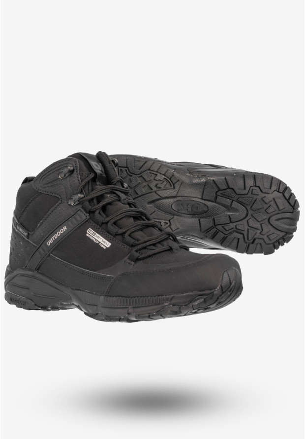 Trekkingi Damskie Buty Sportowe Wysokie Outdoor DK Czarne Predator High